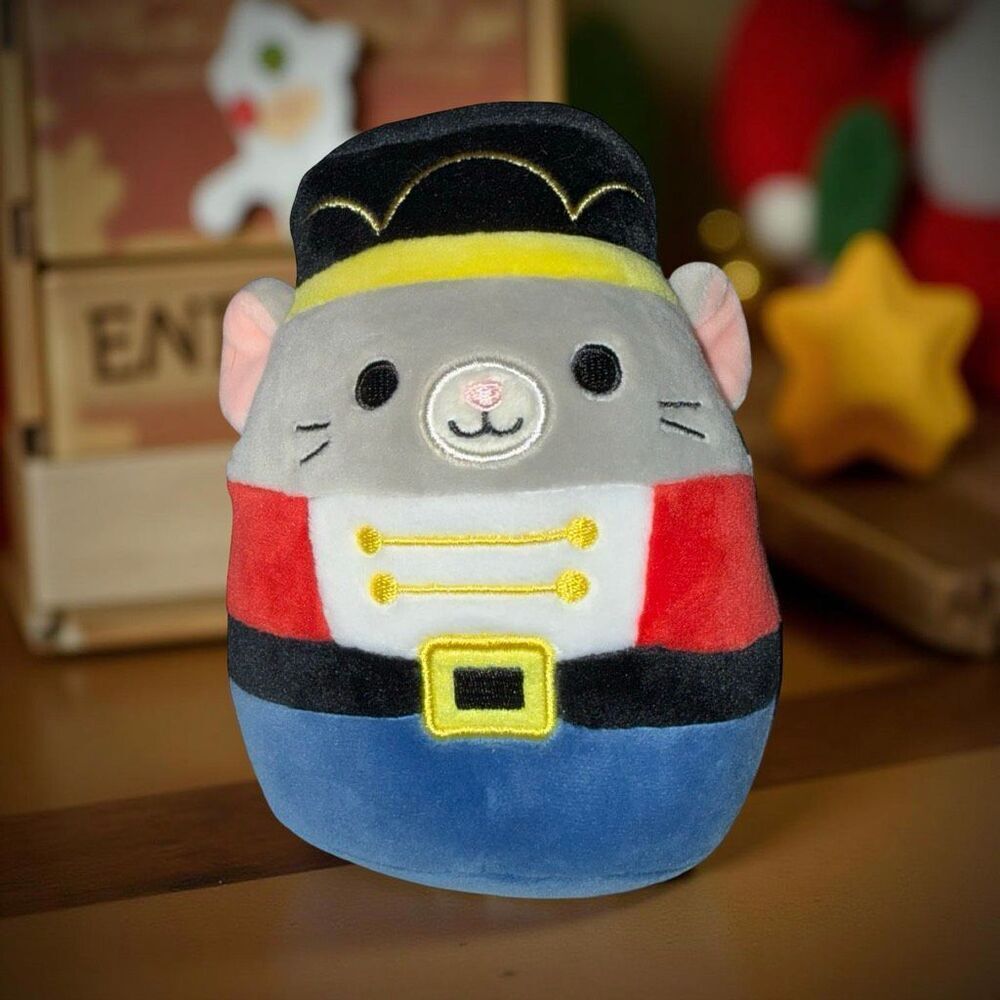 Claires Murray Nutcracker Mouse Holiday Squishmallow Plush Stuffed 3.5” P52